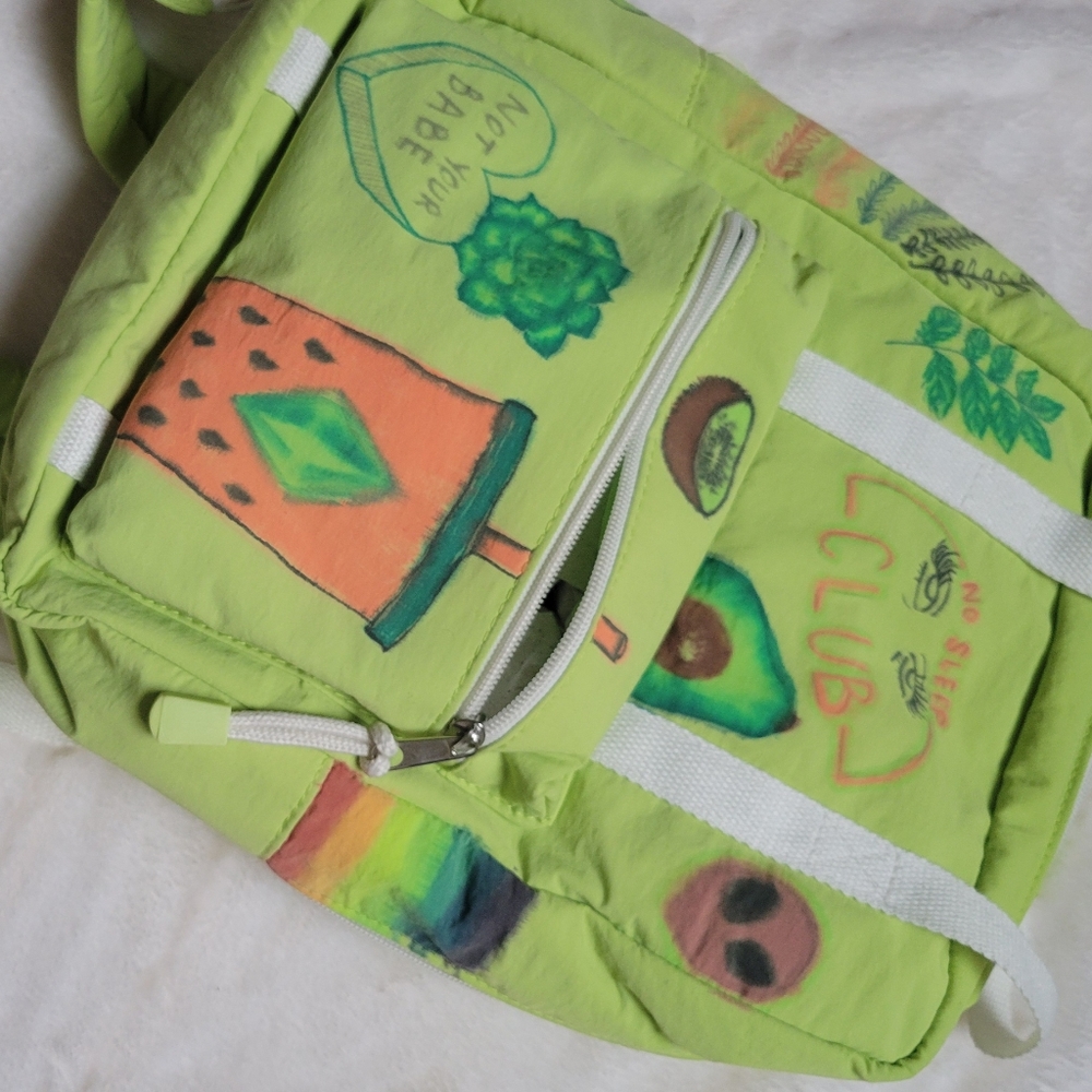 Lime Green Backpack - Picture 8 of 8